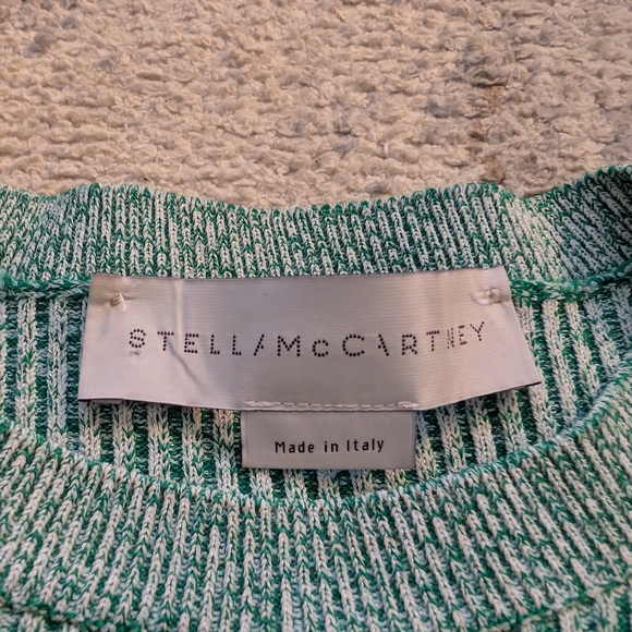 Stella McCartney Crewneck Knit Sweater Dress, Green, Women's 6 - Picture 4 of 8